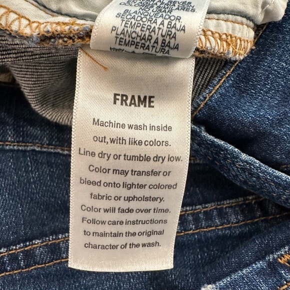 FRAME Shorts Le Cuttoff Denim Shorts Womens Size 28 Beach Weekend Made in USA - Picture 14 of 16